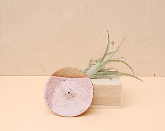 Modern Incense Holder / Minimalist Incense Holder / Dusty Rose / Modern Ceramics