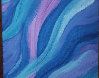 Cotton candy colored waves