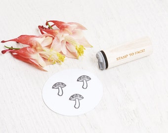 Mushroom - Mini Rubber Stamp