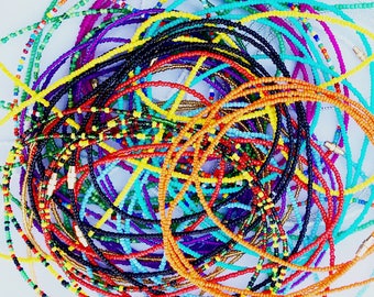 Assorted Waist Beads - African Waist Beads - Belly Chain - Belly Beads - With Clasps