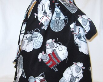 Medium Knitting Project Tote Bag - Do Ewe Knit