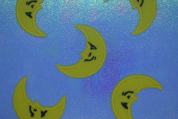 Crescent Moon Iron on Patch