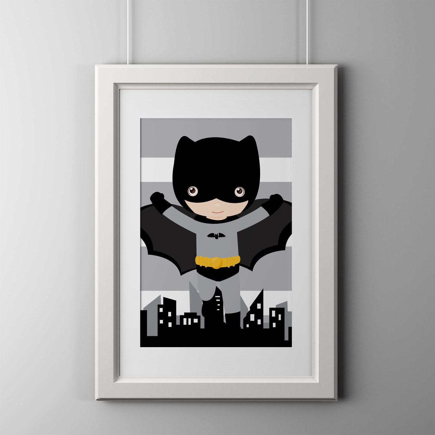 Batman wall art superhero wall art print shipped to your