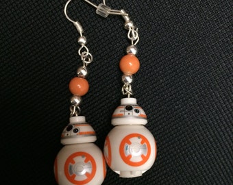 Star Wars The Last Jedi Inspired BB-8 Droid earrings