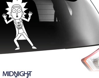 TINY RICK / Rick & Morty inspired Decal / Vinyl Sticker