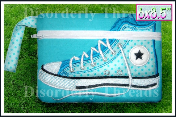 High Top Shoe Zippered Bag High Top Shoe Zippered Bag