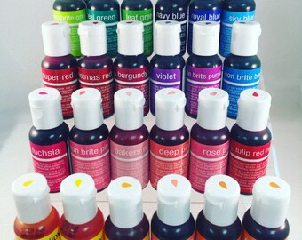 ChefMaster Liqua-gels® 0.70 oz Food Color .70 ounces ALL 29 COLORS Available!!!