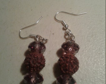 Purple Chrystal With Prayer Bead