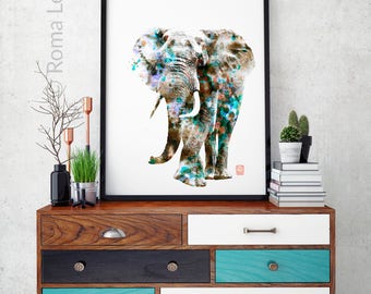Elephant Photo Wall Art Print African Animal Poster Digital Mixed Media Elephant Photo Wall Art Print African Animal Poster Digital Mixed Media