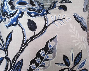 Designer Pillow Cover - Bohemian Floral KOLJ Indigo