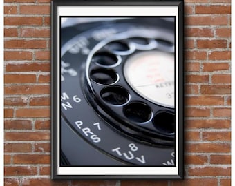 Rotary Dial Telephone Poster