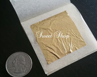 24k Edible Gold Leaf (10 Sheets)