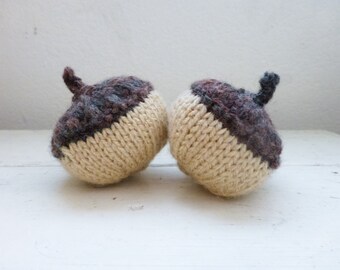 Large Acorns, Acorn Nuts, Stuffed Acorns, Plush Acorns, Woodland