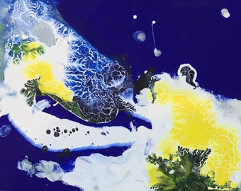 Two small acrylic paintings original paintings