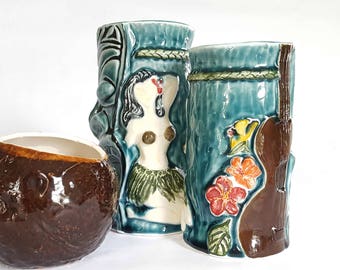 Technicolor Tiki Tumblers