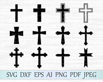 Cross svg file, Cross clipart, Crosses svg file, Cross vector, Christian svg, Cross silhouette, Cross cricut, Crosses cut file, Catholic svg