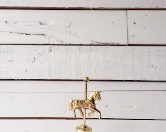 Vintage brass unicorn bell | solid brass | ringing bell