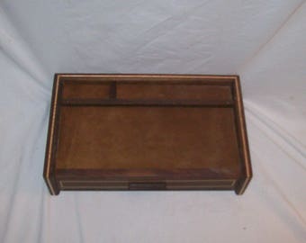 Men's Jewelry Box Valet or Dresser Box Watch Box Walnut