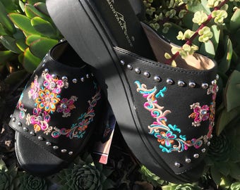 Western Platform Wedges - Size 6