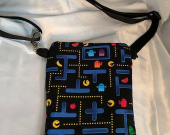 Pac-man Crossbody Bag, adjustable strap