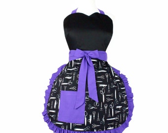 Scissors Vintage Inspired Apron
