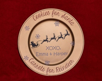 Personalized Cookie Plate for Santa