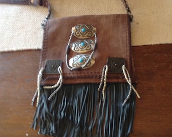 Boho , hippie , gypsy , cross body bag.
