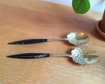 Brass Salad Serving Set