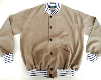 Vintage cotton bomber jacket, size XS- S made in italy 1960s