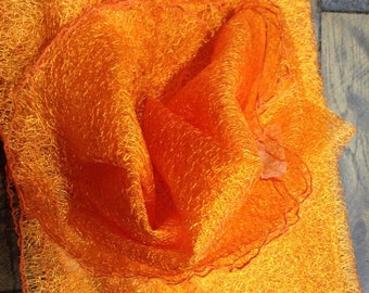 Bright orange soft tulle and air coupon