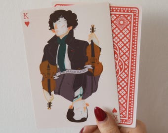 8x Sherlock Themed Playing Cards