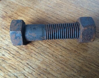 Vintage giant bolt paperweight