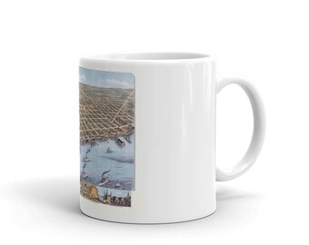 Coffee Mug - Sandusky Ohio 1870 Coffee Tea Mug