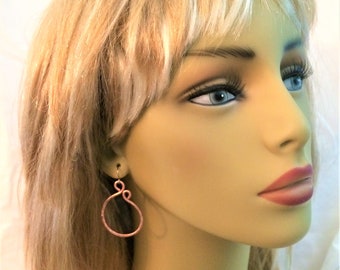 Copper Hoop Earrings(Free shipping)
