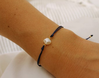 Braccialetto di perle barocca damigelle regalo braccialetti di pietra di giugno birthstone regalo per le donne gioielli nuziali della perla migliore vendita elemento stringa