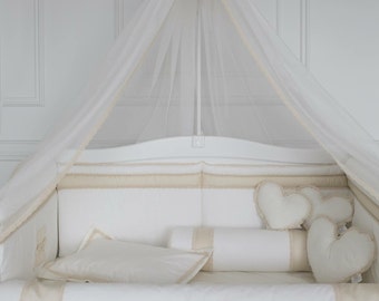 Linen crib made out of 6 pieces set