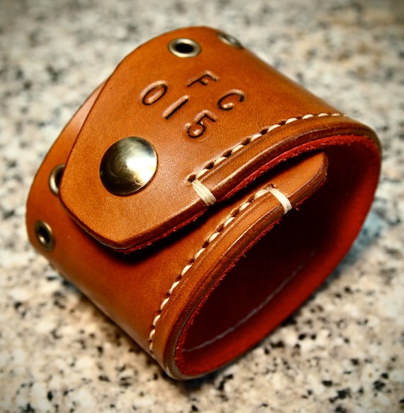 Leather Cuff Bracelet Brown Tan hand made Red Suede lined aged brass hardware handmade for YOU in USA by Freddie Matara!