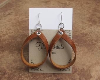 Simple Leather Earrings