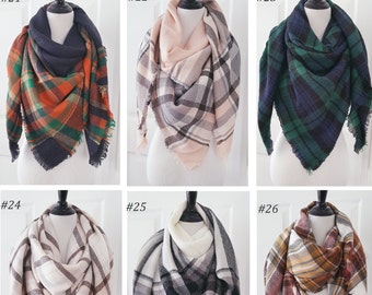 Plaid Blanket Scarf, Blanket Scarf, Tartan Plaid Scarf, Tartan Scarf, Gift For Her, Oversized Blanket Scarf, Plaid Scarf, Christmas Gifts