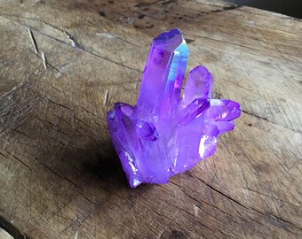 Aura Quartz Cluster Purple - Celestial Aura Quartz