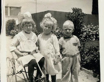 vintage photo Blondies and an Irish Mail Bike 1915