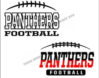 Panthers Football Laces Download Files - SVG, DXF, EPS, Silhouette Studio, Vinyl Cut Files, Digital Files -Use with Cricut and Silhouette