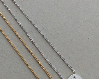 Silver bear necklace, Tiny bear necklace, dainty handmade necklace, minimalist, everyday, simple, birthday, animal charm