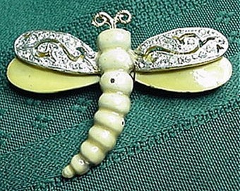 BSK Enamel Moth Brooch