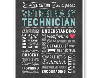 Vet Tech Gift Veterinary Technician Graduate Veterinarian Appreciation