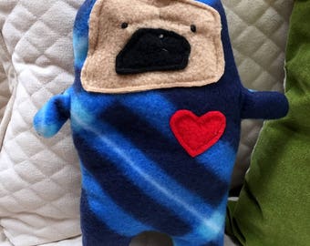 Finley ~ The Pug-Jama Party Bummlie ~ Stuffing Free Dog Toy ~ Ready To Ship Today