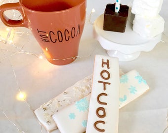 Hot Cocoa Mug - Hot Chocolate on a Stick - Vanilla Bean Marshmallow Balls - Limited Edition