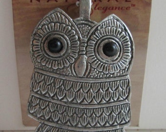 FAB Blue Moon Beads Super Large OWL Pendant