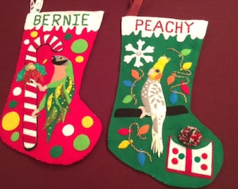 Custom Pet Christmas Stocking - Made From Your Pet's Photo!