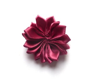 Flower Burgundy rayon fabric
